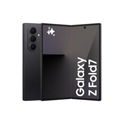 Galaxy Z Fold7 256GB - Galaxy AI, Ligero y Plegable, Pantalla Grande, Cámara 200MP, Memoria 12GB, Negro Oscuro, Garantía del Fabricante 3 Años + 1 año Extra (Versión Española)