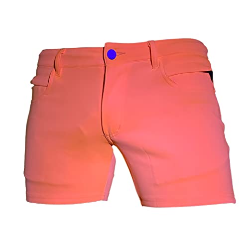 Mens Rave/Party Huggers Booty Shorts with Zippered Phone and Hidden