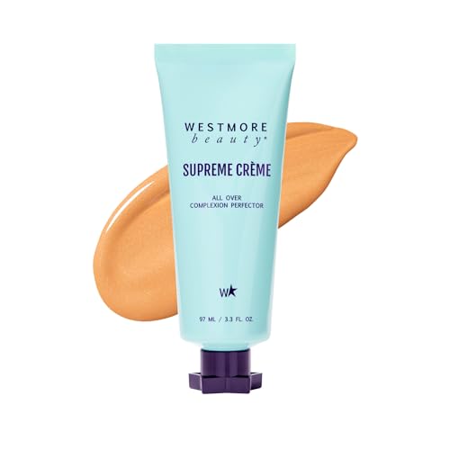 Westmore Beauty Supreme Crème Supreme Cream All Over Complexion Perfector - Face, Leg and Body Makeup - Long-Lasting CC Cream Skin Tint For Waterproof, Transfer-Resistant Coverage