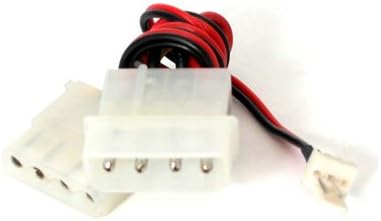 StarTech.com 12in Fan Adapter - TX3 to 2x LP4 Power Y Splitter Cable (CPUFANADAPT), Black