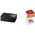 Canon SELPHY CP1500 Compact Photo Printer with RP-108 Color Ink and Paper Set, Portable Photo Printer, Instant Photo Printer, Mobile Friendly, AirPrint, Black