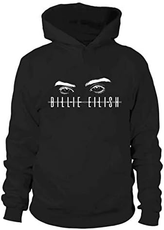 MIZS VIEASEG Billie Eilish Bellyache Long Sleeve Billie Eilish Fans Comfortable Hooded,Funny Men's Sweatshirt Gift Black