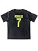 GamesDur 2018/2019 Cristiano Ronaldo #7 Third Black Soccer Kids Jersey & Short & Sock & Soccer Bag Youth Sizes (13-14 Years)