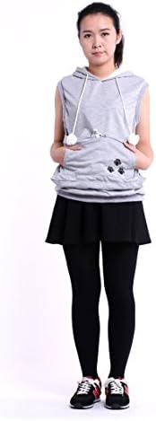 Gomezra Japanese Sleeveless Pullover Kangaroo Pouch Cat Dog Pet Hoodie Sweater