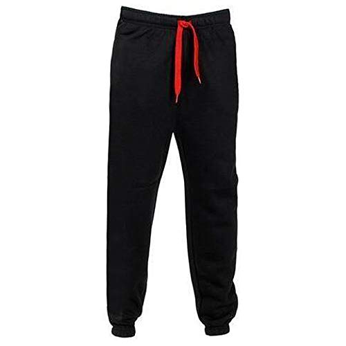 SSYUNO Men Stretchy Trousers Hooded Coat Jacket Pants Jogging Fleece Warm Sports Tracksuit Top & Bottoms Set - Thumbnail 2