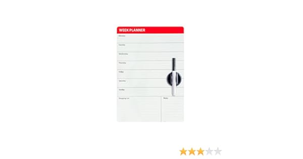 Balvi - Week Planner Pizarra magnética para Puerta de Nevera ...