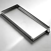 HHFSST Portable Air Conditioner Drip Tray Condensate Drain Pan, 304 Stainless Steel Away Tray with Hose, Universal Window Ac Drain Pan Kit HVAC for Split Air Conditioner (14.5x31.5 in)