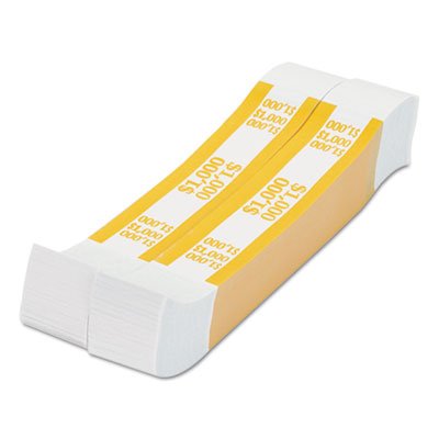 Mmf Industries 401000 Currency Straps, Dollar Bills, Yellow