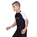 Elite Sports Kids Jiu Jitsu BJJ Rash Guard, Short Half Sleeve Compression Shirt for Youth Boys Girls Sports Nogi Training
