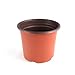 YIKUSH 6 Inch 100 Pack Plastic Nursery Pots for Seeding Flower Planter (6 Inch 100pack)