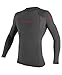 O'Neill Youth Basic Skins UPF 50+ Long Sleeve Rash Guard, Graphite, 12