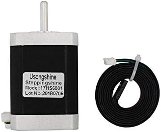 sdfghaWSEfdfghsfgh 17HS6001 4-lead Nema 17 Stepper Motor 42 Motor 42BYGH 60MM 1.5A 0.8N.m 1m Wire CE CNC Laser and 3D Printer Motor