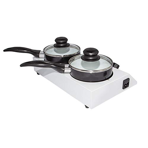 Chocolate Melting Machine & Warming with Double Tanks 4kg Capacity | Stainless Steel 110V Choco Melter for Home or Bakery Use with Digital Control (1 Pot MANUAL) (Double)