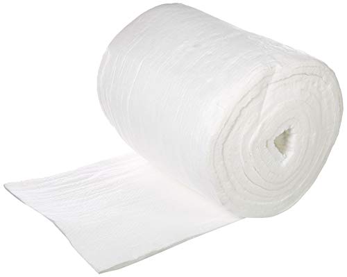 ceramafiber Ceramic Fiber Blanket by ceramafiber - Insulation 8#, 2300F,1" x 24" x 25 FEET for Wood Stoves, Pizza Ovens, Kilns, Forges & More - 8# Pound 2300 Degrees