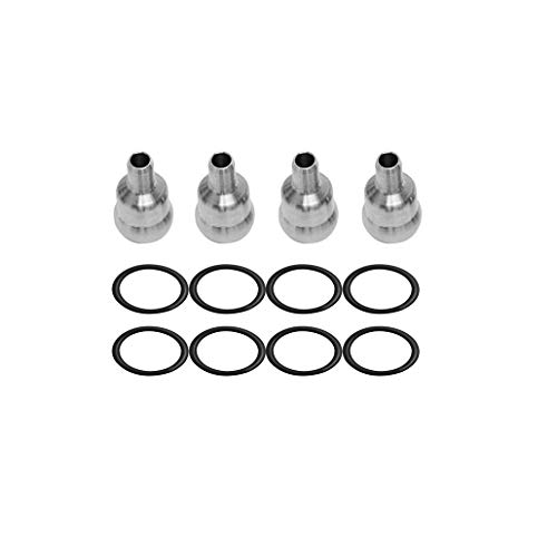 For 2003-2010 Ford 6.0L Powerstroke High Pressure Oil Rail Ball Tube Repair kit with O-Rings (Black)
