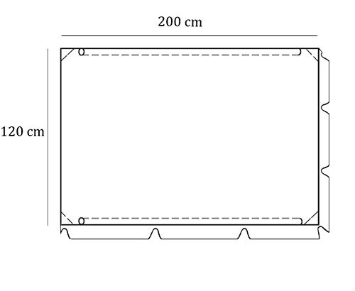 Ferocity Universal Sonnendach für Hollywoodschaukel Dach-Plane für Garten-Schaukel Dachplane Ersatzdach ca 200 x 120 cm… – Bild 5