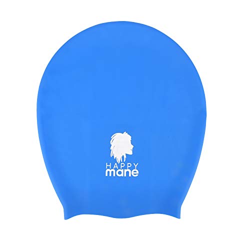 Happy Mane Silicone Swim Cap for Braids and Dreadlocks Keeps Your