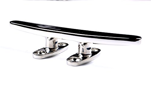 Thorn Dock Cleat Marine Boat Open Base Flat Top 6" Heavy Duty Stainless Steel (4 PCS)