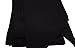 Annys Skinny Silky Solid Tie Scarf (Black)