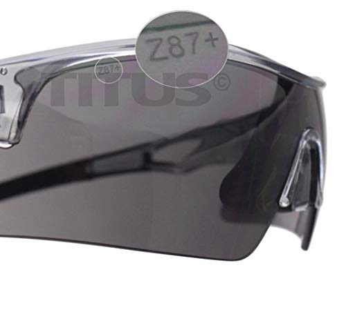 Titus G20 All Sport Safety Glasses Shooting Eyewear Motorcycle Protection ANSI Z87+ Compliant (Without Pouch, Pink Frame - Clear Lens) - Thumbnail 2