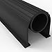 BOWSEN Garage Door Bottom Seals Weatherproof Weather Stripping Threshold Buffering Sealing High Performance EPDM Rubber Resistance Gasket Black 5/16 Inch T-End, 16FT Long