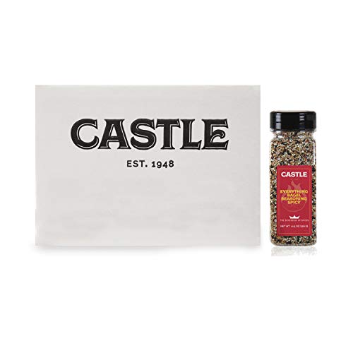 New - Spicy Everything Bagel Seasoning, XL 11.5 oz bottle, Premium Restaurant Quality, Multi Seasoning Shaker with Red Pepper, Sesame, Onion, Garlic, Poppy in Seasoning Spice Blend, Kosher