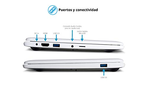 MEDION-Classmate-E11201-Ordenador-portatil-para-educacion-de-116-HD-Intel-Celeron-N3450-4GB-de-RAM-64GB-eMMC-Intel-HD-Graphics-Windows-10-Pro-Academic-Color-Blanco-Teclado-Qwerty-Espanol