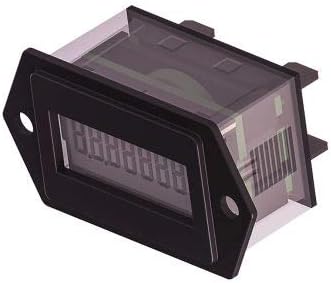 Trumeter 3410-0010, AC/DC Hour Meter 2 Hole 1/4" Spade TERMINALS Reset