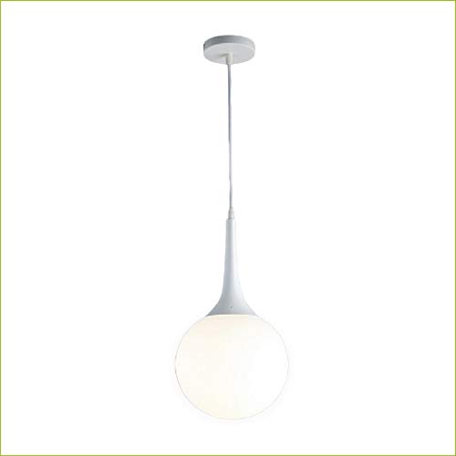Large round glass spider Φ25 mm, cable length 1 metre, lamp holder E27 all white.