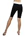 iLoveSIA Women's Tights Capri YOGA Running Pants Leggings Black+White L