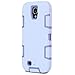 Galaxy S4 Case, Knox Armor S4 Case - ULAK Shockproof Hybrid Rubber Combo Case Cover 3in1 [Rigid Plastic+Soft Silicone] for Samsung Galaxy S4 IV i9500 (Purple+Lilac)
