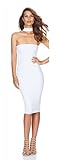 ALAIX Women's Off Shoulder Sleeveless Sexy Mini Bandage Party Evening Dress