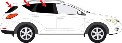Sun protection privacy sunshades tinted NISSAN MURANO 2007- Art.120817-5
