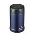Wasserstein Durable Stainless-Steel Vacuum Insulated Thermal Food Jar with Folded Spoon – 17oz Capacity - by