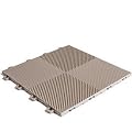 BlockTile B2US5130 Deck and Patio Flooring Interlocking Tiles Perforated Pack, Beige, 30-Pack