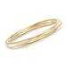 Ross-Simons Italian Andiamo 8mm 14kt Yellow Gold Over Resin Bangle Bracelet. 7.5 inches