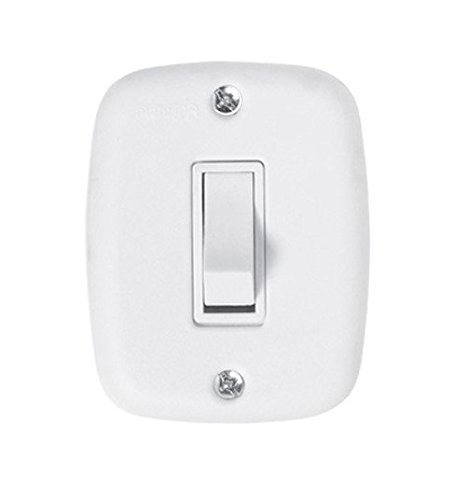 Interruptor X 1 Tecla Paralela Branca Pluzie