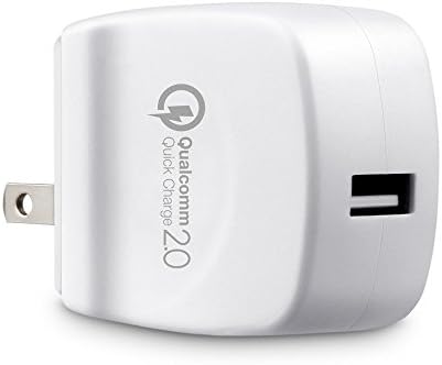 Quick Charge 2.0 Universal Wall USB Fast Charger 15W With US,EU and UK Three Interchangeable Travel Charger Plugs Fit for for Galaxy S6 Edge Plus, Note 5 4 Edge, Xperia Z3 Z2 and more (White)