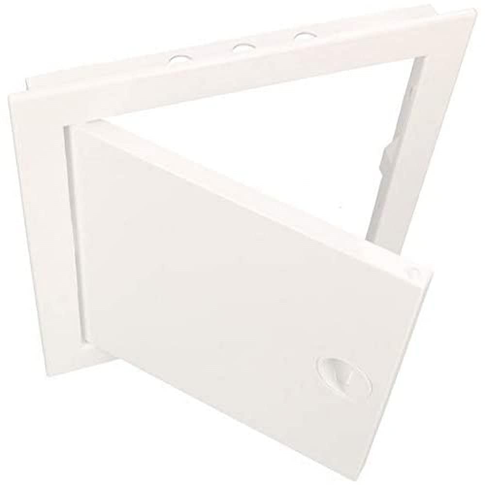 KOTARBAU - Access Panel - 200 mm x 250 mm - ABS Plastic - Inspection Door - White - Maintenance Hatch - Snap Closure - Sturdy Opening - Universal