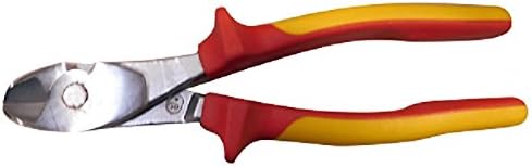 Stubai 112134 Side Cutter with Chrome-Plated Head for Piano Wire Silver/Red/Orange, 200 mm
