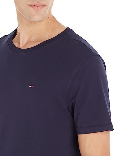T-Shirt Manches Courtes Homme Col Ras-du-Cou, Bleu (Navy Blazer), S