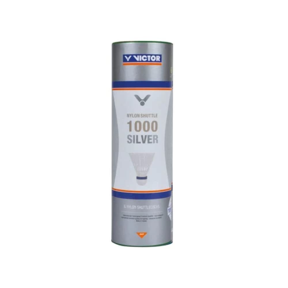 Victor 1000 Silver Nylon Shuttle - White