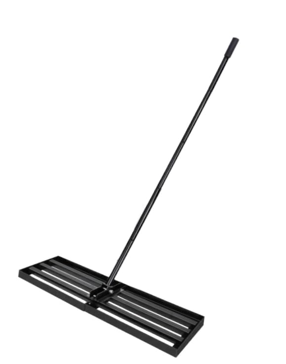 Leveling Rake Lawn Leveler Rake 204 x 76 x 25 cm Lawn Leveler Rake 2 in 1 Heavy Rake for Spreading Soil and Sand Rust Proof Finish for Garden
