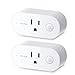 Smart Plug Wifi Outlet 15A Compatible With Alexa,Google Home and IFTTT, Teckin Mini Smart Socket with Schedule and Timer Function, No Hub Required,2 Pack primary