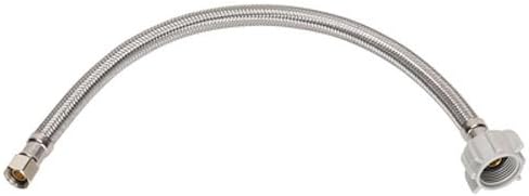 MOEN 7233-16-12-1 INC/FAUCETS 1/2" Female Iron Pipe x 7/8" B x 16", Stainless Steel Toilet Supply Line
