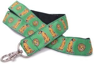 Rhodesian Ridgeback Dog Breed Neck Lanyard for ID or Keys - Green