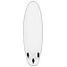 Best Choice Products Surfing Surf Beach Ocean Body Foamie Board Surfboard, White, 6'
