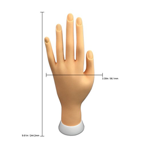 Pana Brand Flexible Bendable Mannequin Hand Display Tool for Nail Art Training Practice