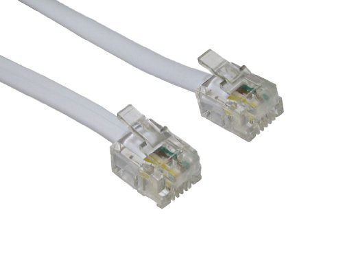Consoletronic ADSL Broadband Modem Cable RJ11 to RJ11 WHITE 5m