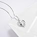 Bellrela 925 Sterling Silver Animal Paw Print Infinity Love Heart Pendant Necklace